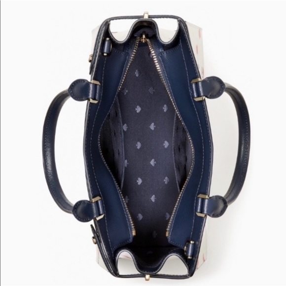 Kate Spade Staci Medium Satchel Dancing Cherries Crossbody - Picture 7 of 14